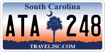 SC license plate ATA248