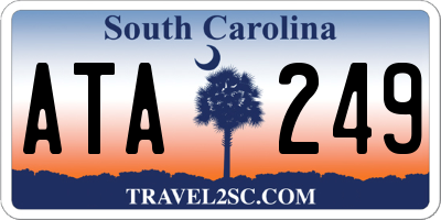 SC license plate ATA249