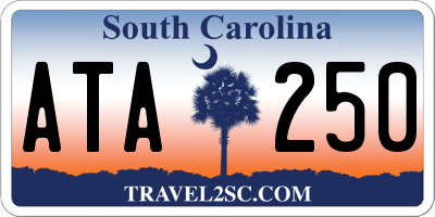 SC license plate ATA250