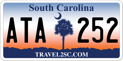 SC license plate ATA252