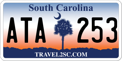 SC license plate ATA253