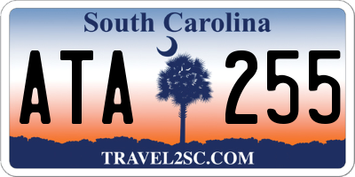SC license plate ATA255