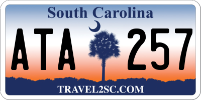 SC license plate ATA257