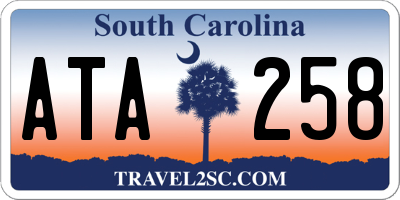 SC license plate ATA258