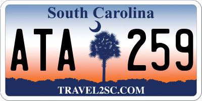 SC license plate ATA259