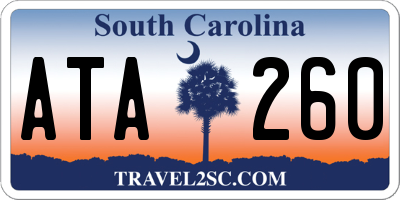 SC license plate ATA260