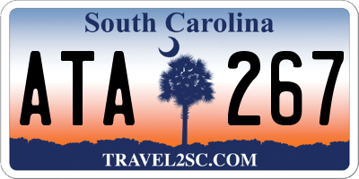 SC license plate ATA267