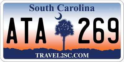SC license plate ATA269