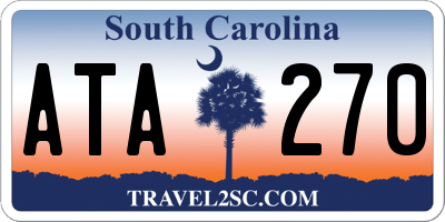 SC license plate ATA270