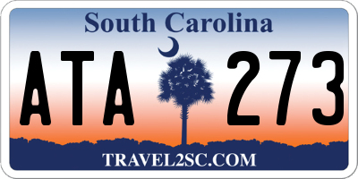 SC license plate ATA273