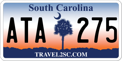 SC license plate ATA275
