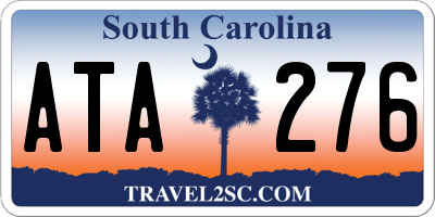 SC license plate ATA276