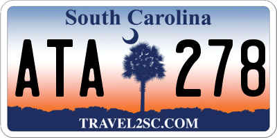 SC license plate ATA278