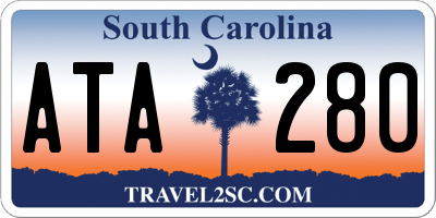 SC license plate ATA280