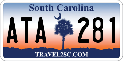 SC license plate ATA281