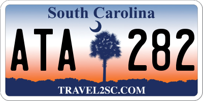 SC license plate ATA282
