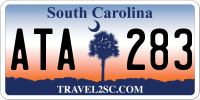 SC license plate ATA283