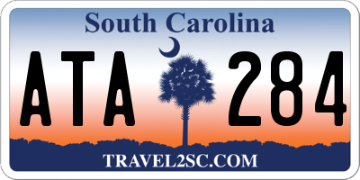 SC license plate ATA284