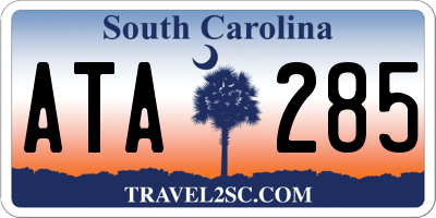 SC license plate ATA285