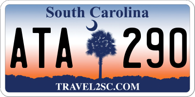 SC license plate ATA290