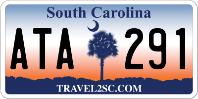 SC license plate ATA291