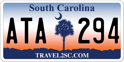 SC license plate ATA294