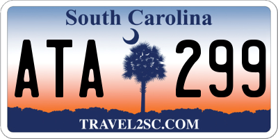 SC license plate ATA299