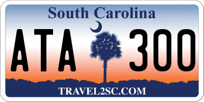 SC license plate ATA300