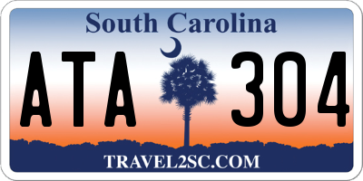 SC license plate ATA304