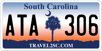 SC license plate ATA306