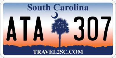SC license plate ATA307