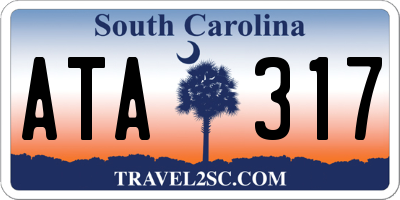 SC license plate ATA317