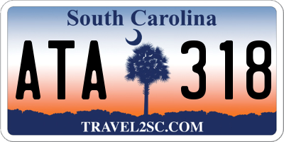 SC license plate ATA318