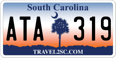 SC license plate ATA319