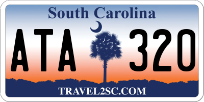SC license plate ATA320
