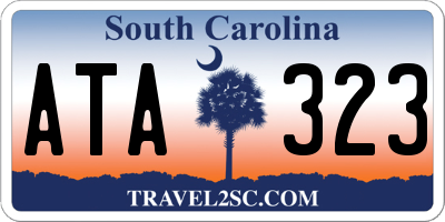SC license plate ATA323