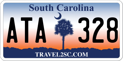 SC license plate ATA328