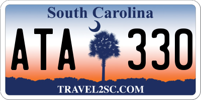 SC license plate ATA330