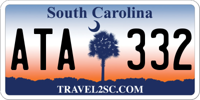 SC license plate ATA332
