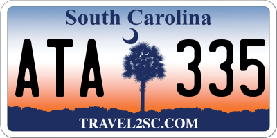 SC license plate ATA335