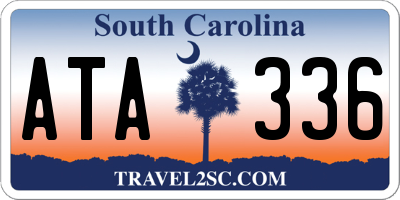 SC license plate ATA336