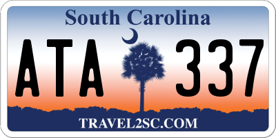 SC license plate ATA337