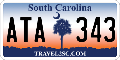 SC license plate ATA343
