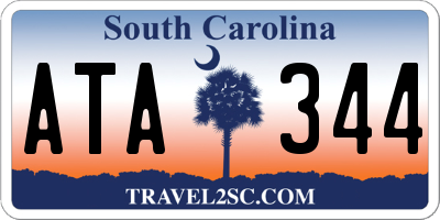 SC license plate ATA344