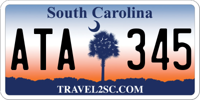 SC license plate ATA345
