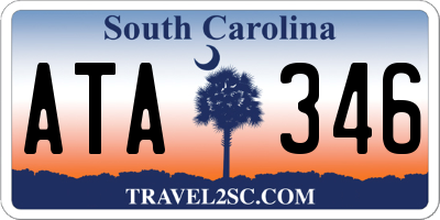 SC license plate ATA346