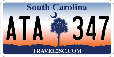 SC license plate ATA347