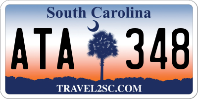 SC license plate ATA348