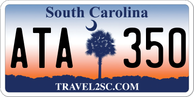 SC license plate ATA350