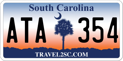 SC license plate ATA354